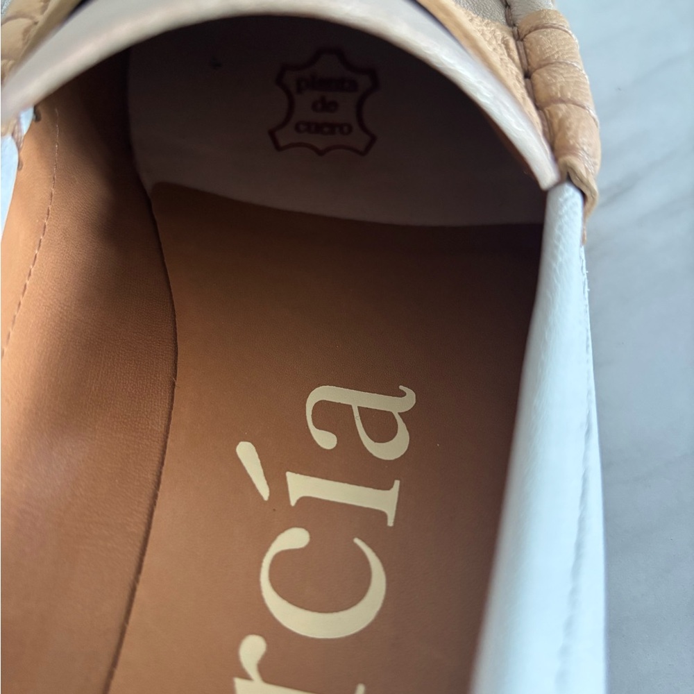 Pedro Garcia Tan and White Women's Shoes
